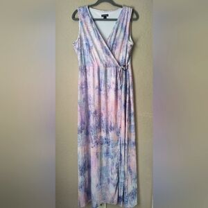 Nina Leonard Maxi Dress Sleeveless Size L